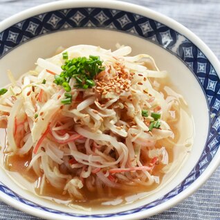 レンジでチン！切り干し大根ともやしの煮びたし